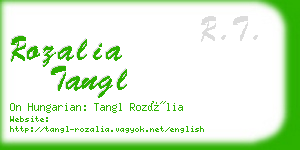 rozalia tangl business card